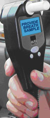 Breathalyser immobiliser (Alcolock) unit